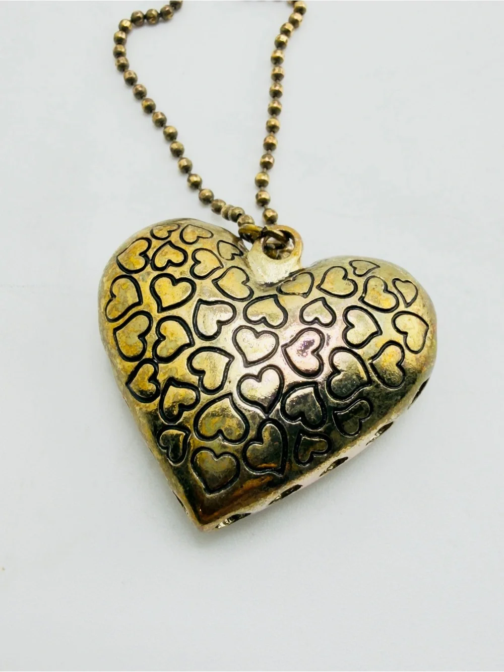 Betsey Johnson Wild at Heart Leopard Print Heart Pendant 32